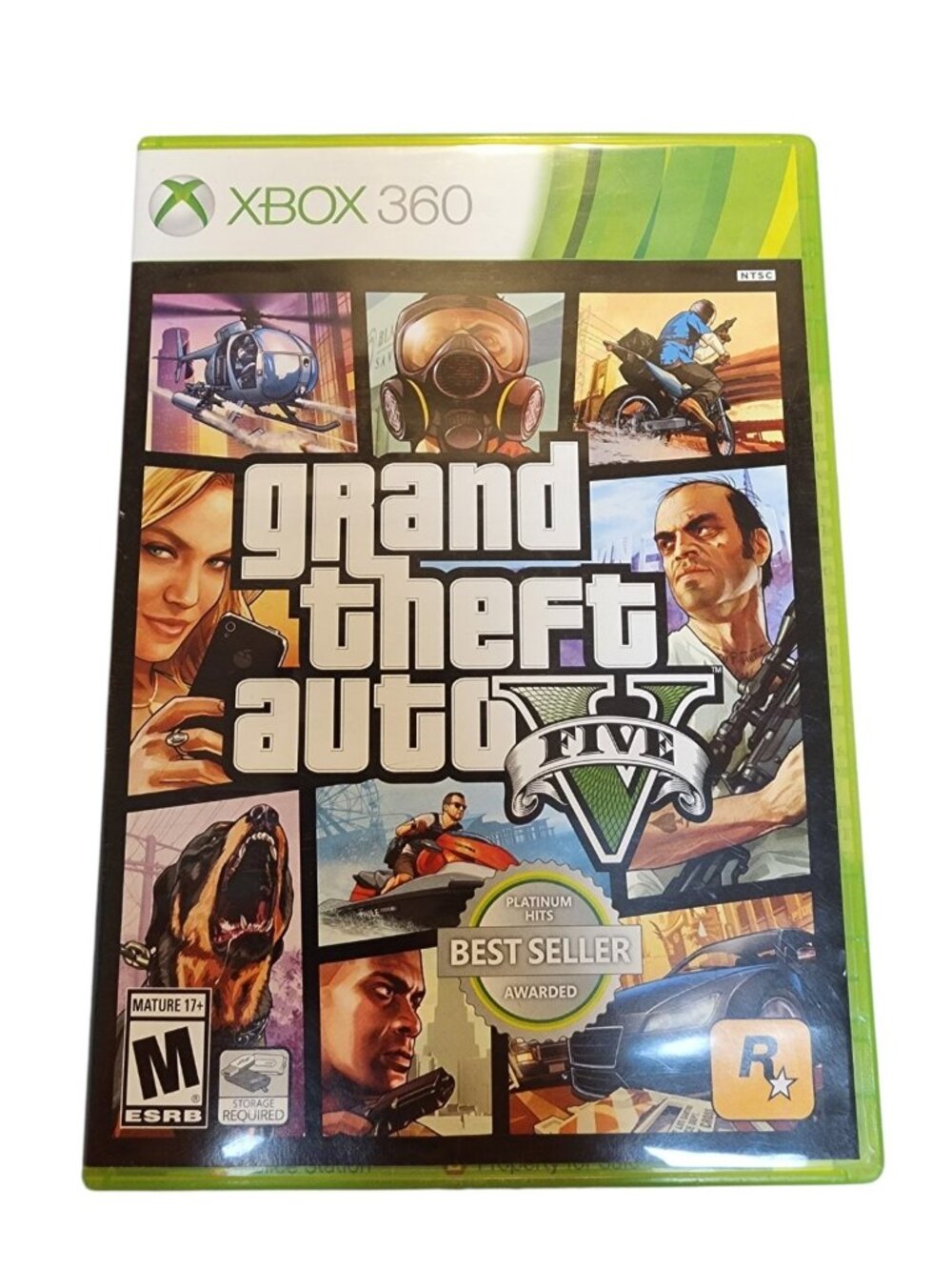 Grand Theft Auto V Microsoft Xbox 360 Pre-Owned Good, Complete W/Map & Manual